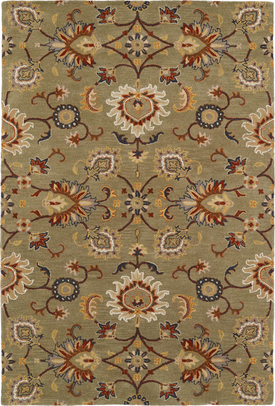 Modern Loom Middleton Hand Tufted Sage Green Traditional Rug