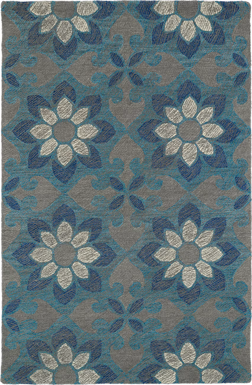 Modern Loom Montage Hand Tufted Grey Transitional Rug