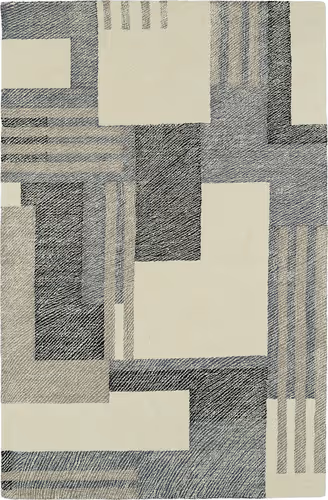 Modern Loom Montage Hand Tufted Ivory Modern Rug Product Image