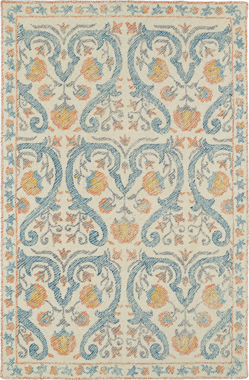 Modern Loom Montage Hand Tufted Ivory Transitional Rug 5
