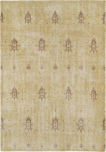 Modern Loom Restoration Hand Knotted Gold Transitional Rug Product Image