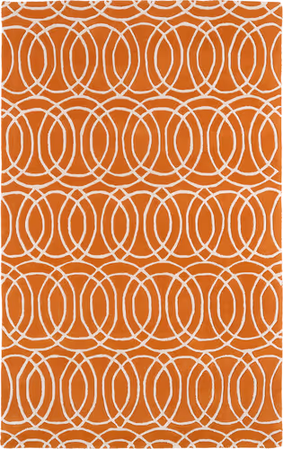 Modern Loom Revolution Hand Tufted Orange Modern Rug Product Image