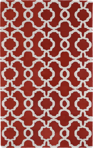 Modern Loom Revolution Hand Tufted Red Patterned Modern Rug Product Image