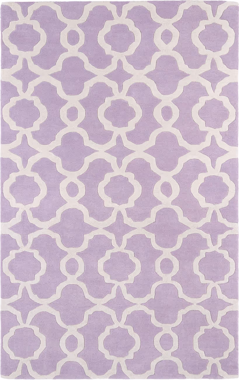 Modern Loom Revolution Lilac Patterned Modern Rug