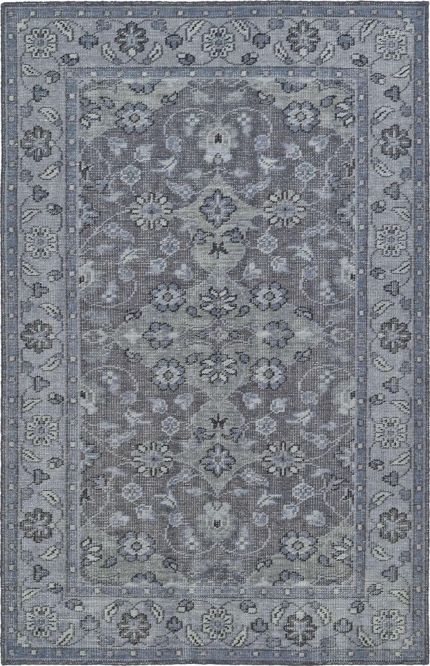 Modern Loom Relic Hand Knotted Grey Traditional Rug