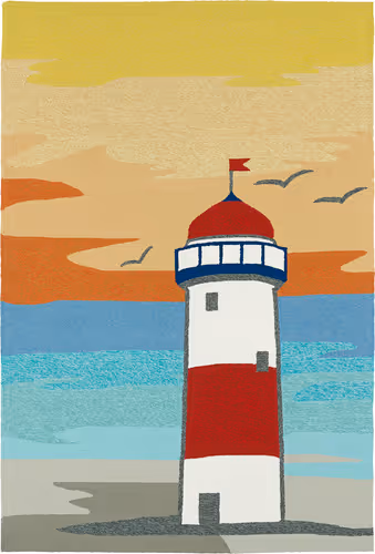 Modern Loom Sea Isle Gold Outdoor Coastal Contemporary Rug 2 Product Image