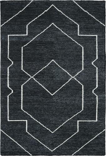 Modern Loom Solitaire Charcoal Patterned Modern Rug Product Image