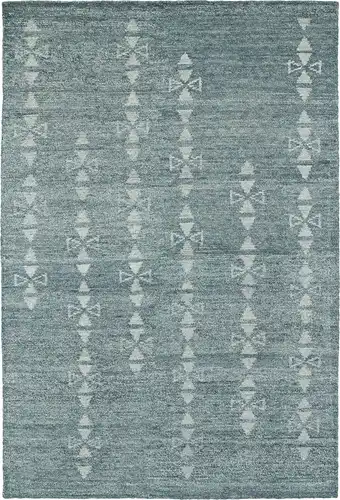 Modern Loom Solitaire Ice Blue Patterned Modern Rug Product Image