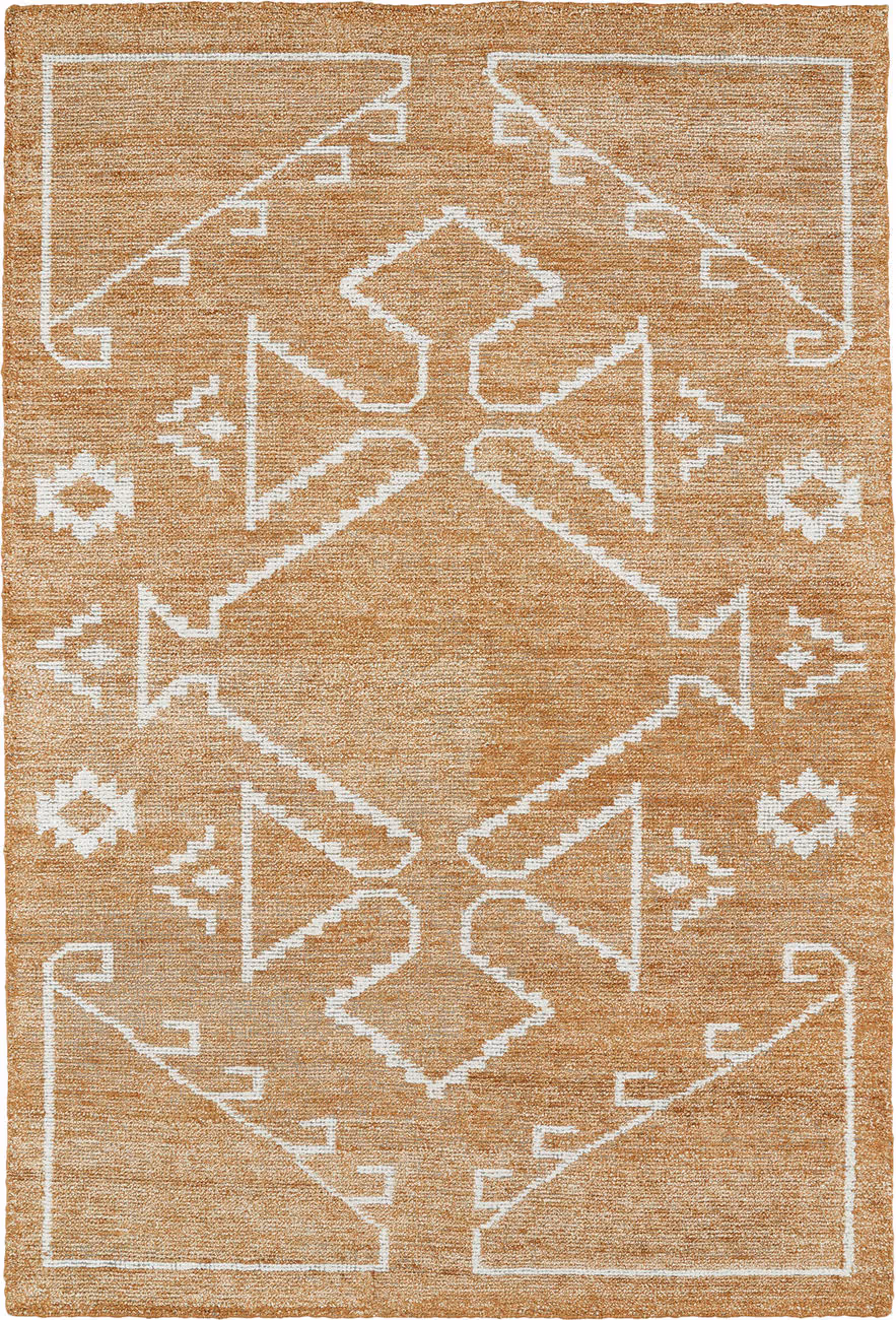 Modern Loom Solitaire Copper Patterned Modern Rug