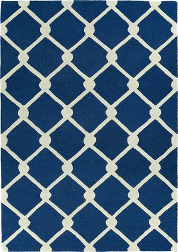 Modern Loom Spaces Hand Tufted Navy Patterned Modern Rug Product Image