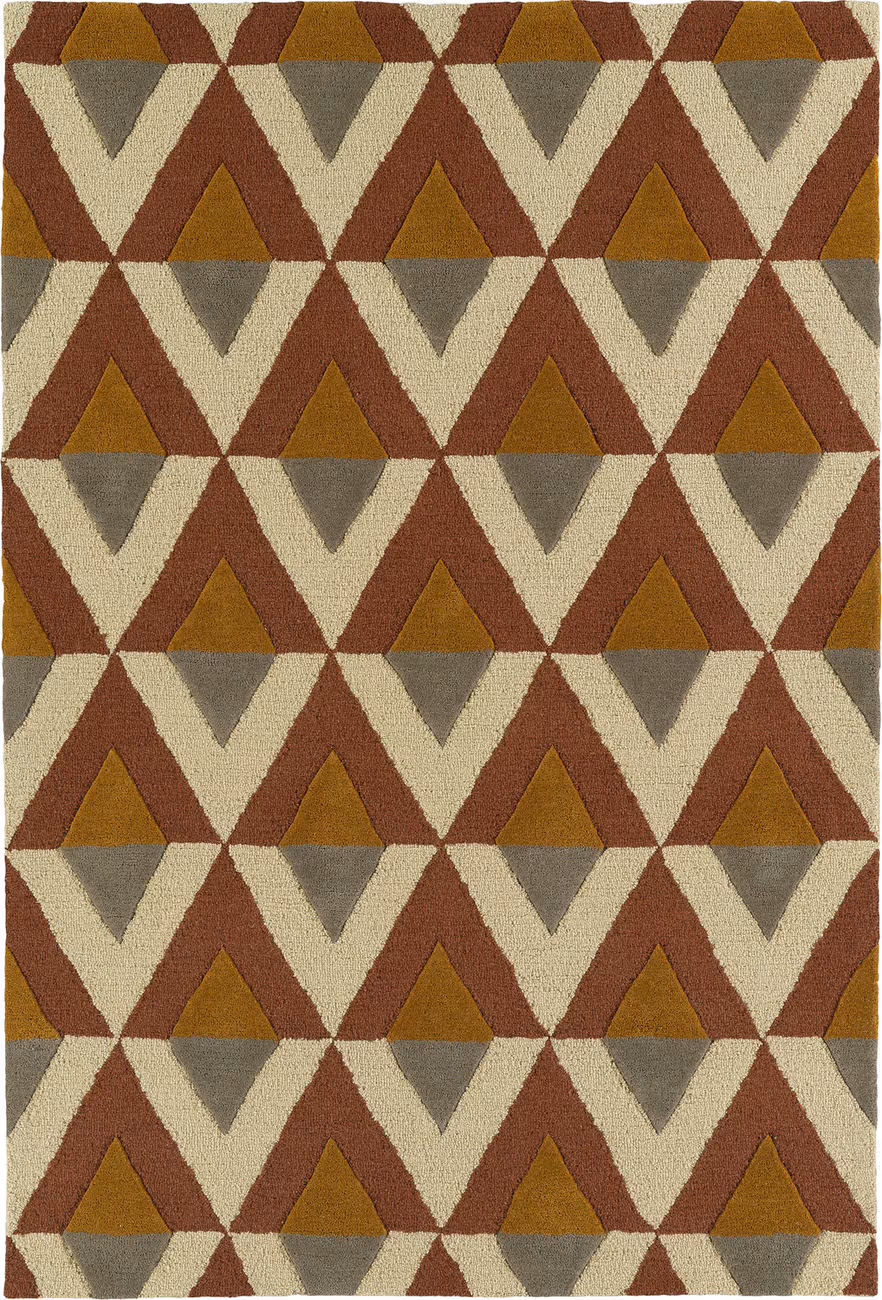 Modern Loom Spaces Hand Tufted Brick Patterned Modern Rug