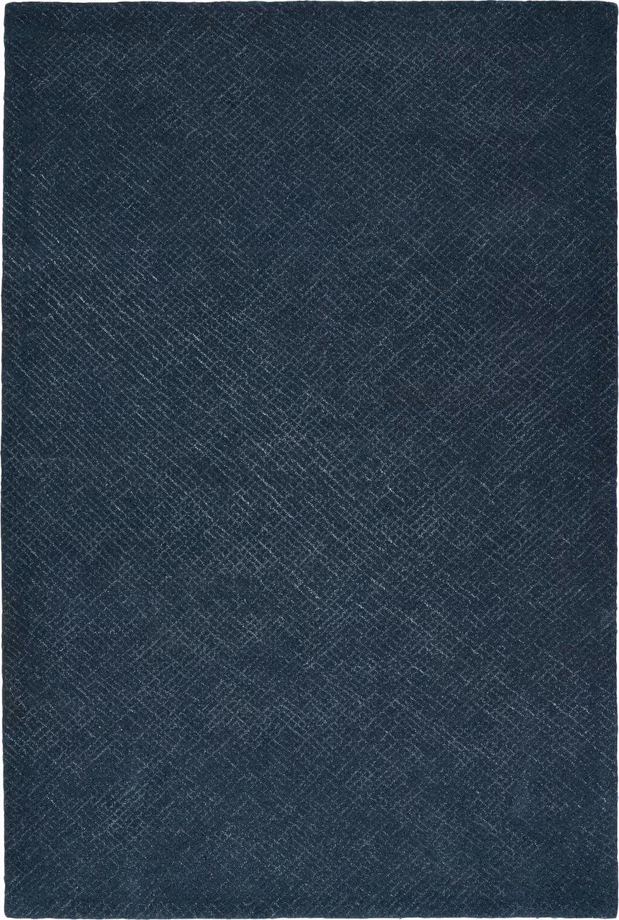 Modern Loom Textura Hand Tufted Indigo Patterned Modern Rug
