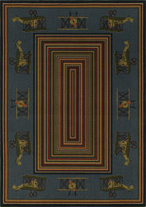 Flying Machine Locker Room Blue Rug