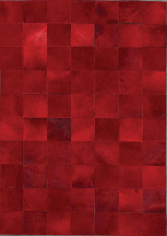 Angelo Red Leather Rug Product Image