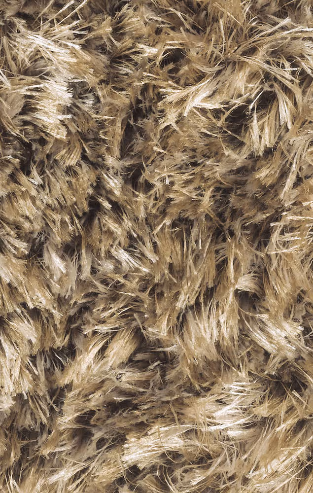 Angelo Beige Solid Color Shag Rug