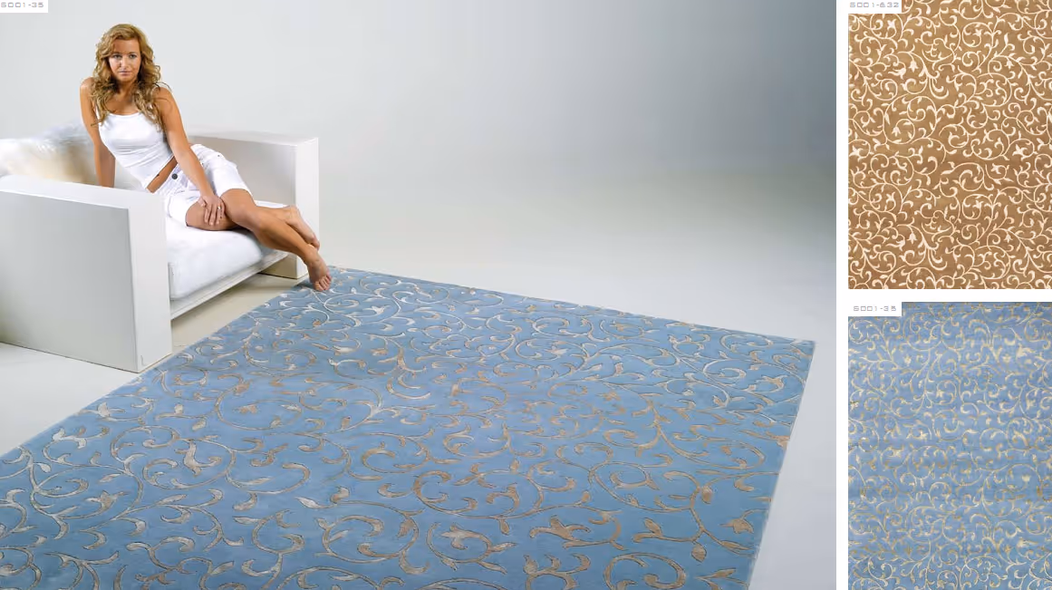 Angelo Beige Wool Rug