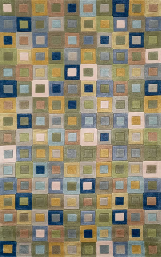 Amalfi Square Ocean Rug