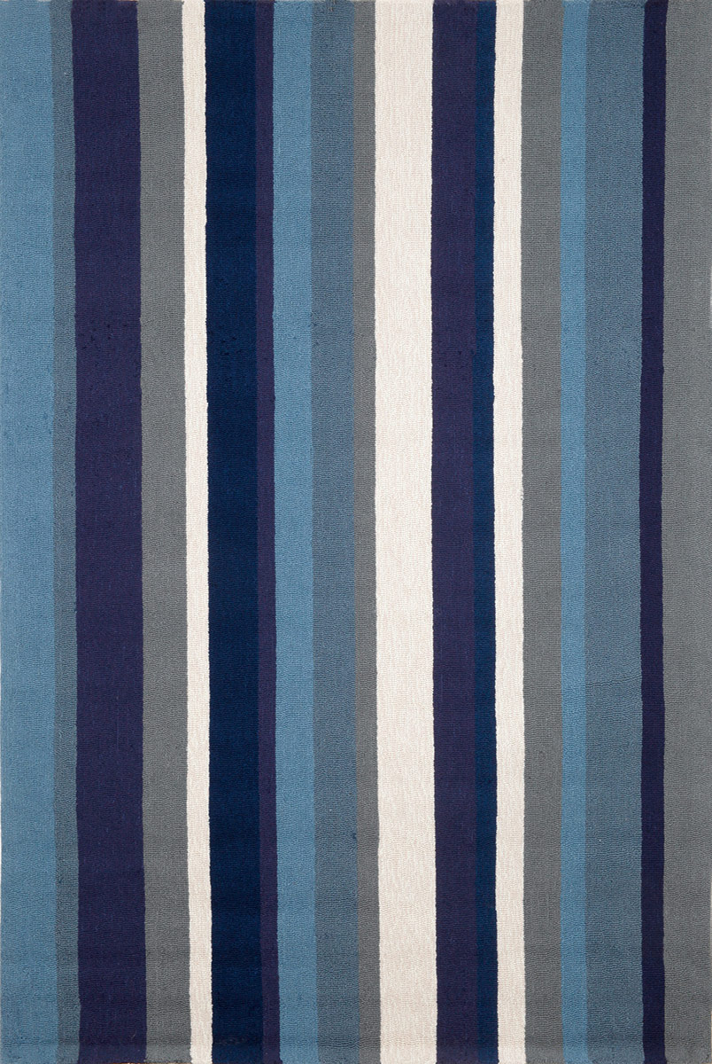 Newport Vertical Stripe Marine 166003 Rug from the Outdoor Rugs