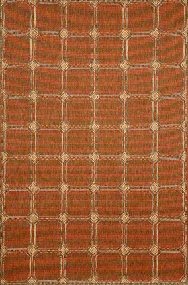 Terrace Tile Terracotta Rug