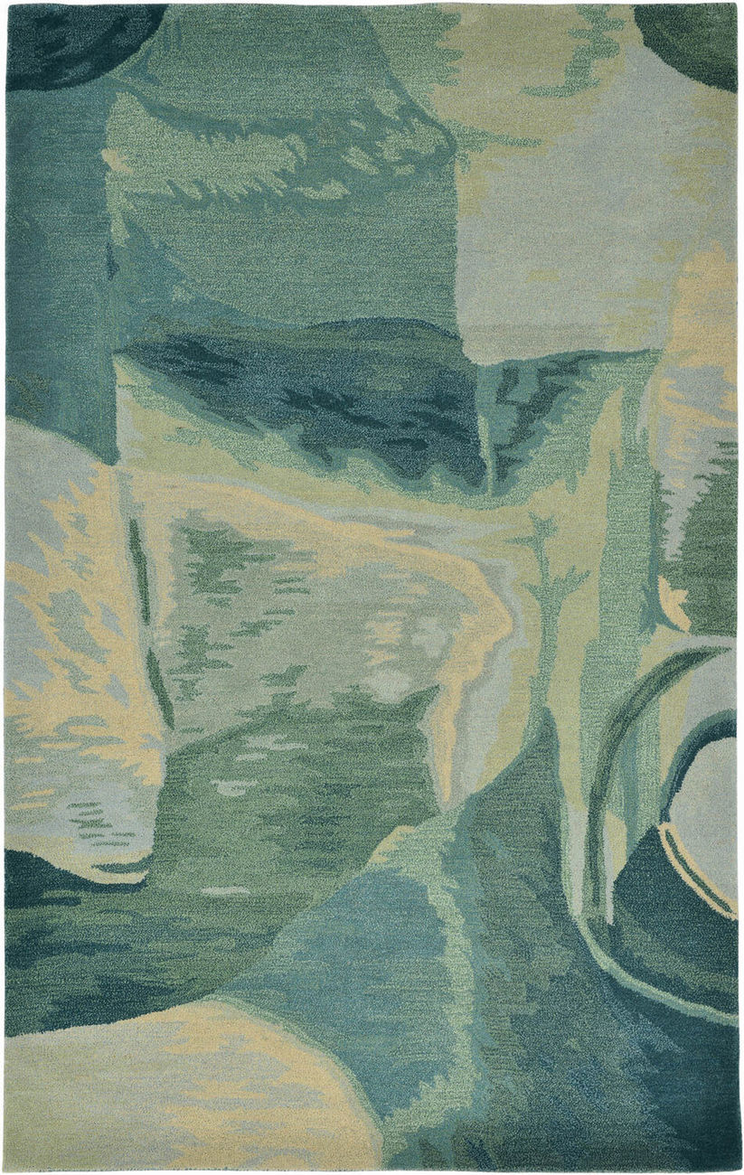 Modern Loom Tivoli TIV81-0804 Blue Abstract Patterned Indoor rugs