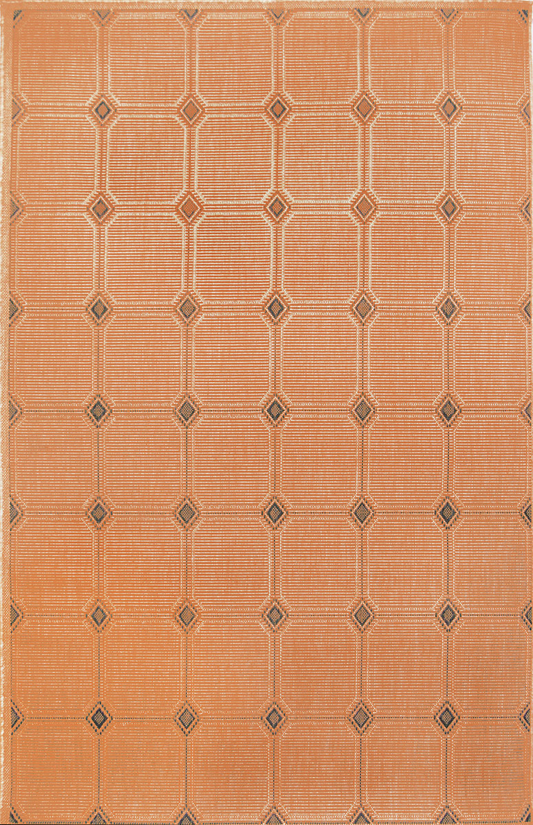 Terrace Tile Terracotta 174464 Rug from the Outdoor Rugs collection at
