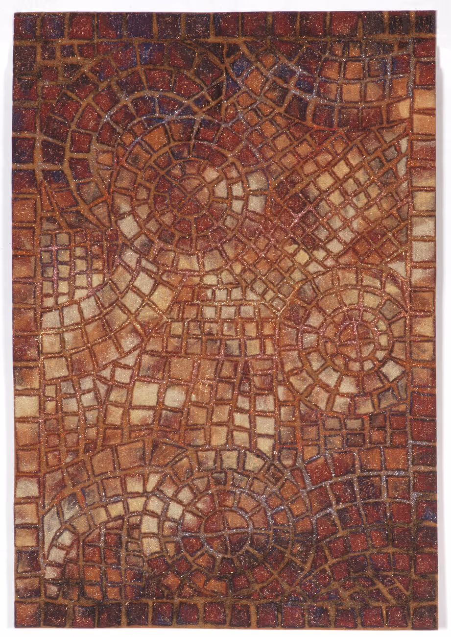 Trans Ocean Visions V Burgundy Outdoor Modern Rug