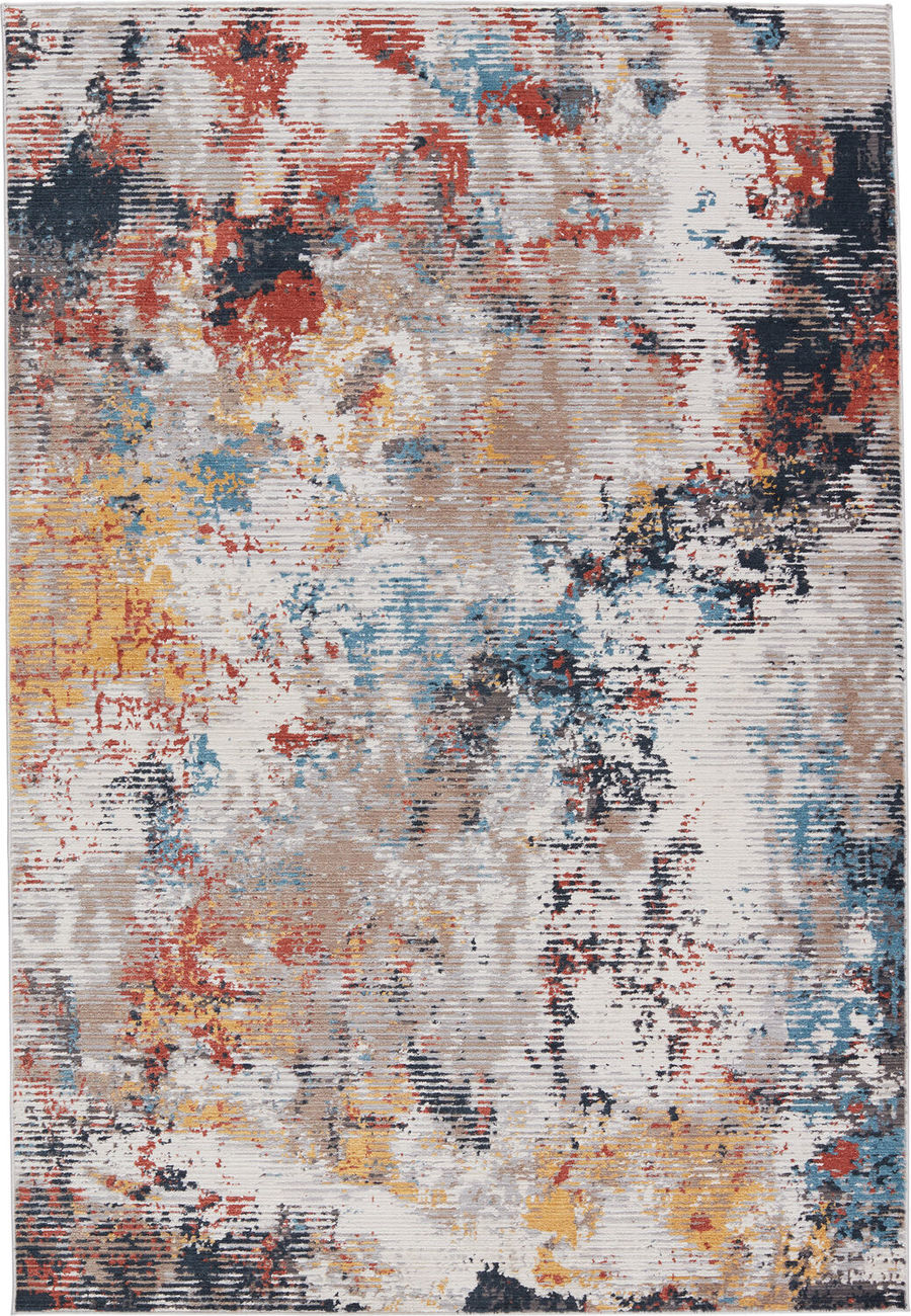Multi Coloured Polyester Rug Jaipur Living Byzantine BYZ05 Multi-Colored Power Loomed Synthetic Rug
