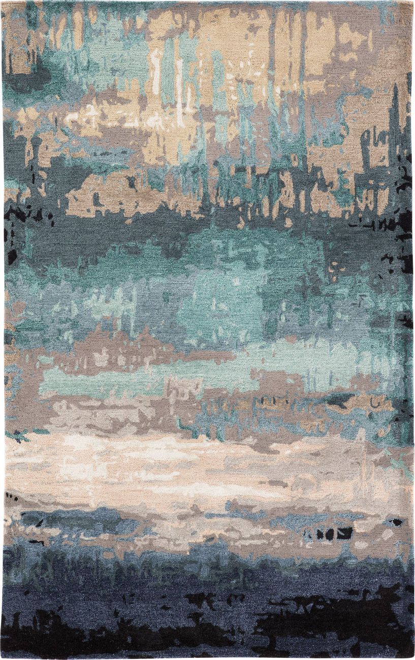 Jaipur Rugs Genesis Benna Blue Abstract Rug from the Modern Rug Masters