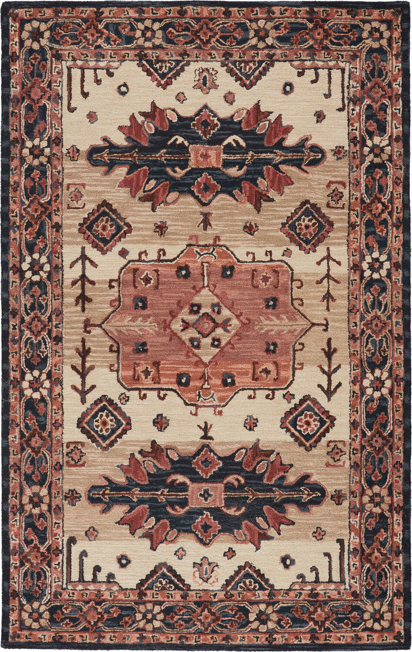 Modern Loom Living Cardamom COM09 Pink Handmade Wool Rug from the