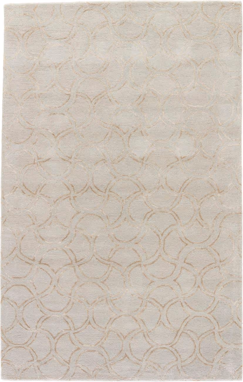 Jaipur Living Baroque BQ07 Caravaggio Blue Hand Loomed Wool Rug