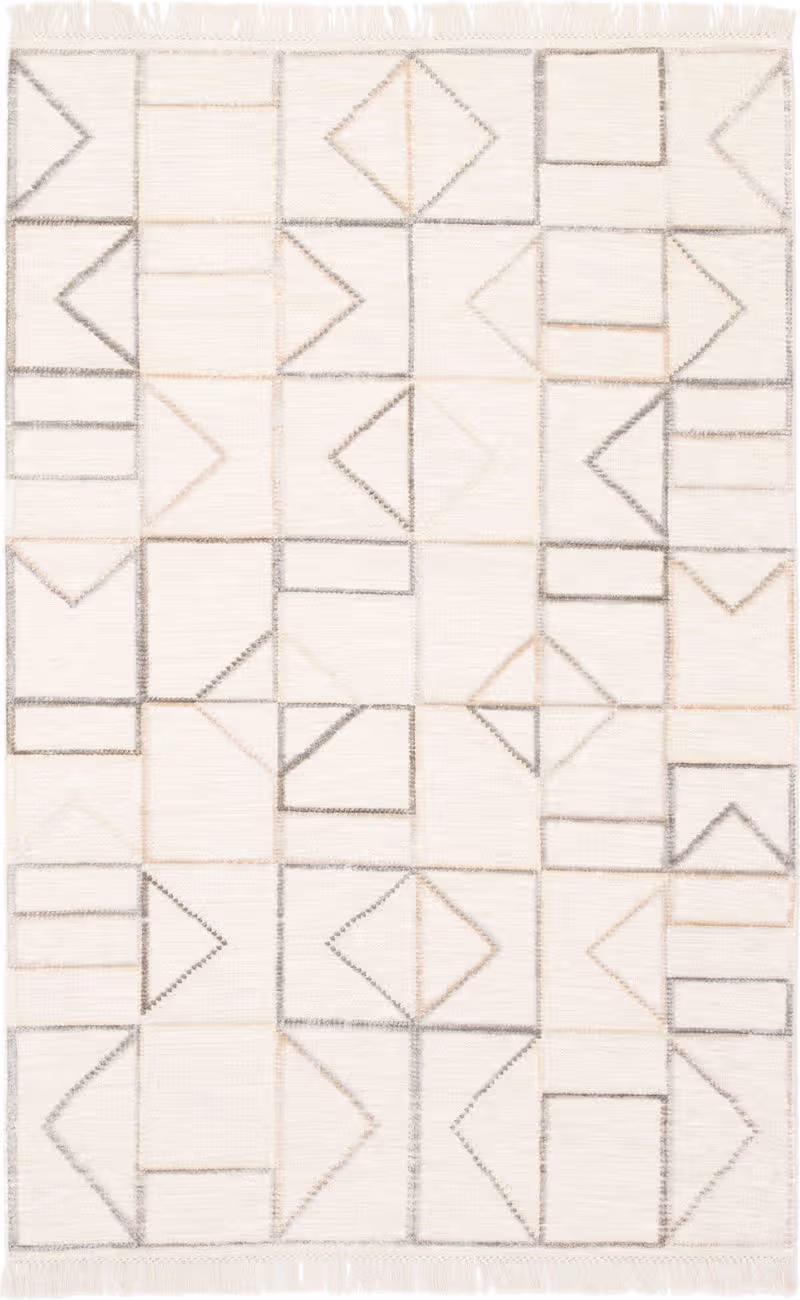 Jaipur Living Satellite SAT06 Circuit White Ivory Hand Loomed Natural Fiber Rug