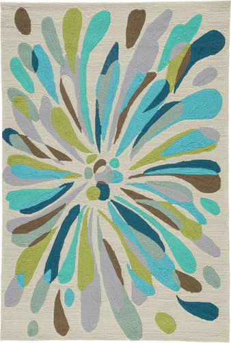 Jaipur Rugs Colours Flowerburst Silver Abstract Outdoor Rug from the ...