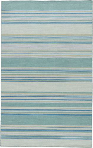 Modern Loom Living Coastal Shores COH07 Kiawah Blue Hand Loomed Wool Rug Product Image