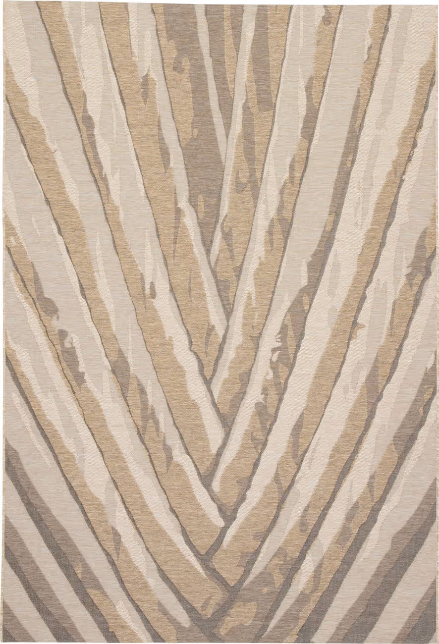 Jaipur Rugs National Geographic Home Collection I-O Palm Leaf Tan Rug