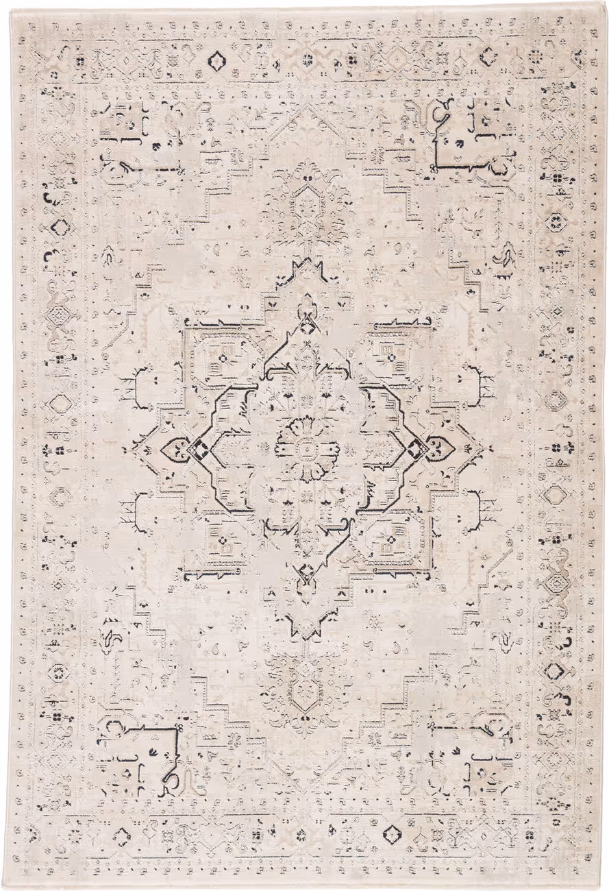 Jaipur Living Revel RVL01 Revel Reza Ivory Power Loomed Synthetic Rug