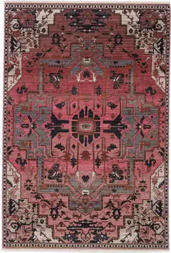 Modern Loom Living Zefira ZFA06 Pink Power Loomed Synthetic Rug Product Image