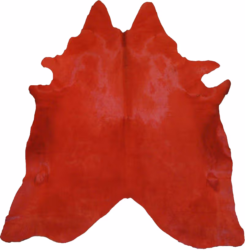 Pergamino Red Cow Hide Rug