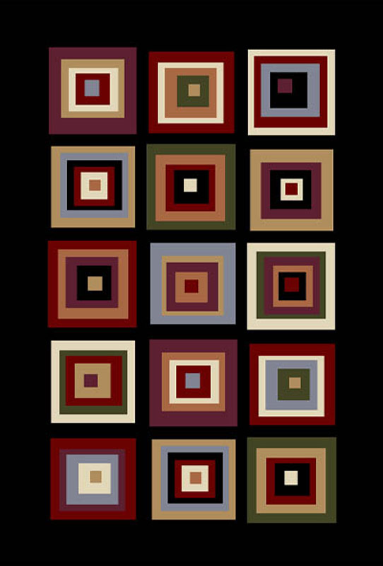 Modern Loom Black Abstract Rug from the Studio Rugs Collection