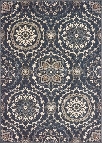Modern Loom Richmond 008E3 Navy Abstract Rug Product Image