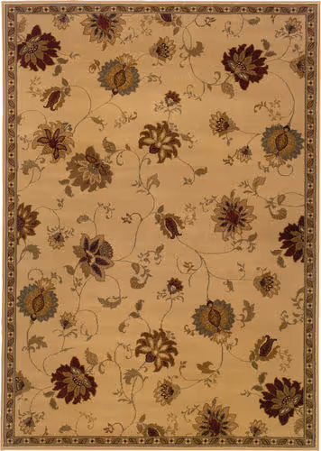 Modern Loom Amelia 7310_008W6 Ivory Floral Rug Product Image
