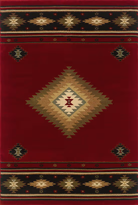 Modern Loom Hudson 7310_087K1 Red Transitional Rug