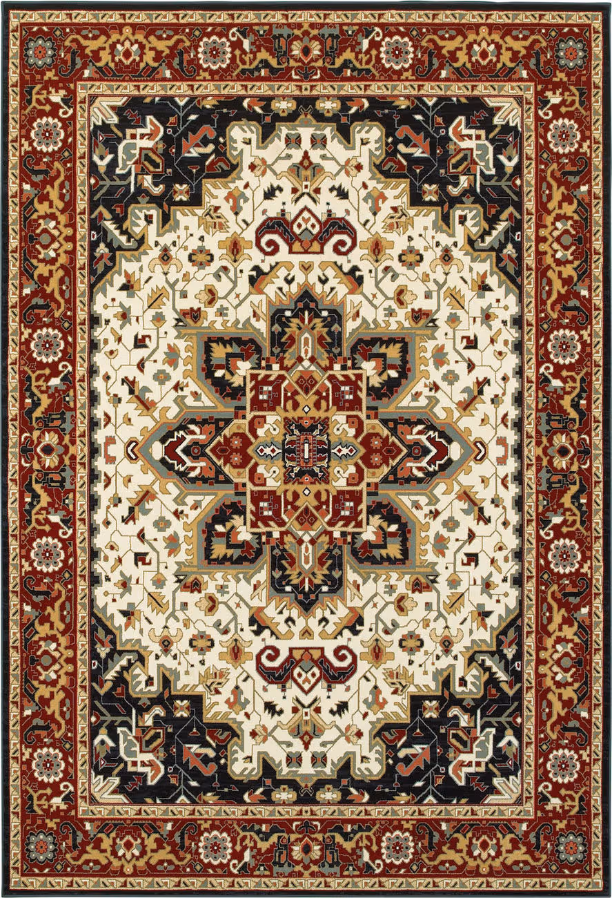 Modern Loom Kashan 7310_096W1 Red Traditional Rug