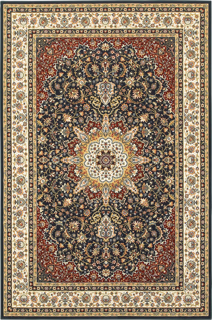 Modern Loom Kashan 7310_119U1 Navy Traditional Rug