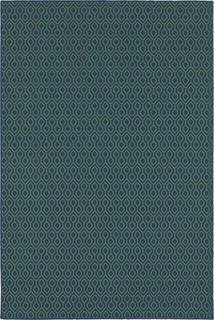 Modern Loom Meridian 7310_1634Q Navy Outdoor Rug