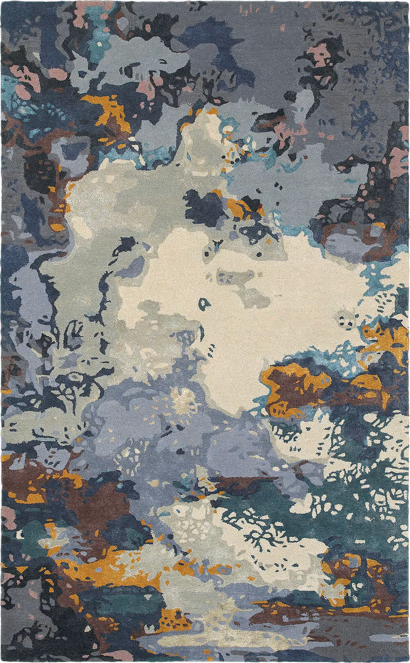 Modern Loom Galaxy 7310_21903 Blue Abstract Rug