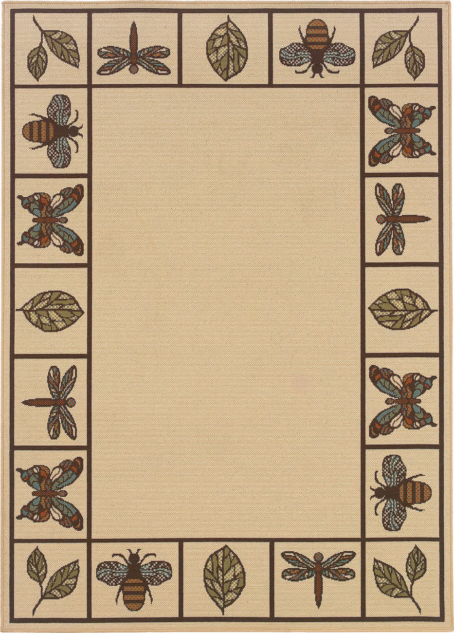 Modern Loom Montego 7310_2266W Ivory Outdoor Rug