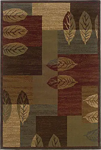 Modern Loom Tybee 7310_2360R Brown Floral Rug Product Image