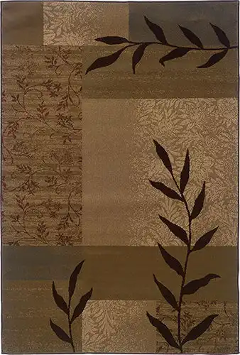 Modern Loom Tybee 7310_2362J Gold Floral Rug Product Image