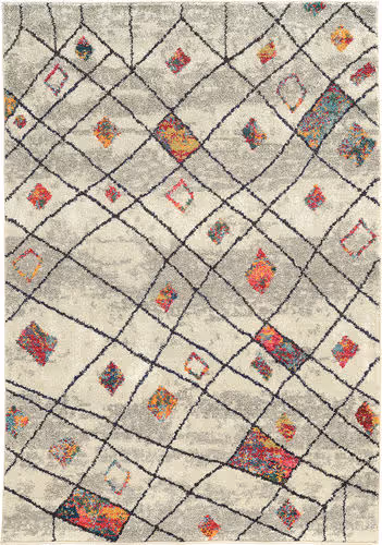 Modern Loom Nomad 7310_4330W Ivory Abstract Rug Product Image