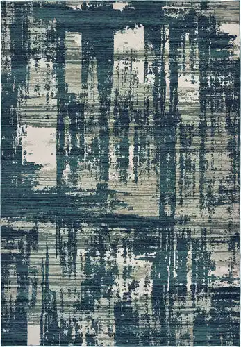 Modern Loom Montage 7310_5990B Blue Abstract Rug from the Outdoor Rugs ...